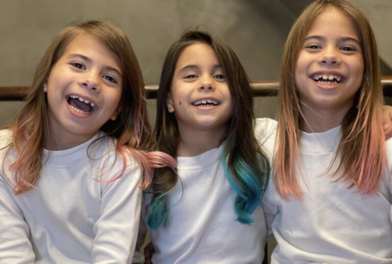 Cinthia Fernández enfrentó las críticas por teñir el cabello de sus hijas: "Es un producto vegano"