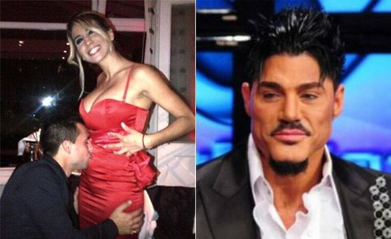Cinthia Fernández espera gemelas y Ricardo Fort quiere darle chocolates. (Fotos: Twitter y Web)