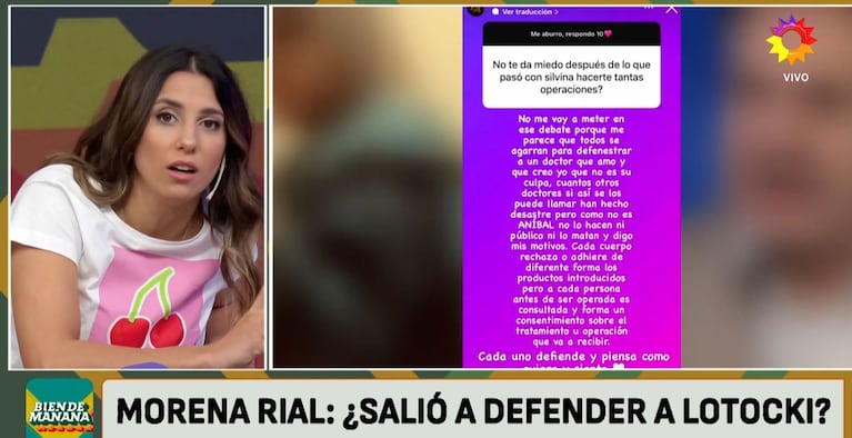 Cinthia Fernández, furiosa con Morena Rial por defender a Aníbal Lotocki: “Ojalá tu familia no te llore”
