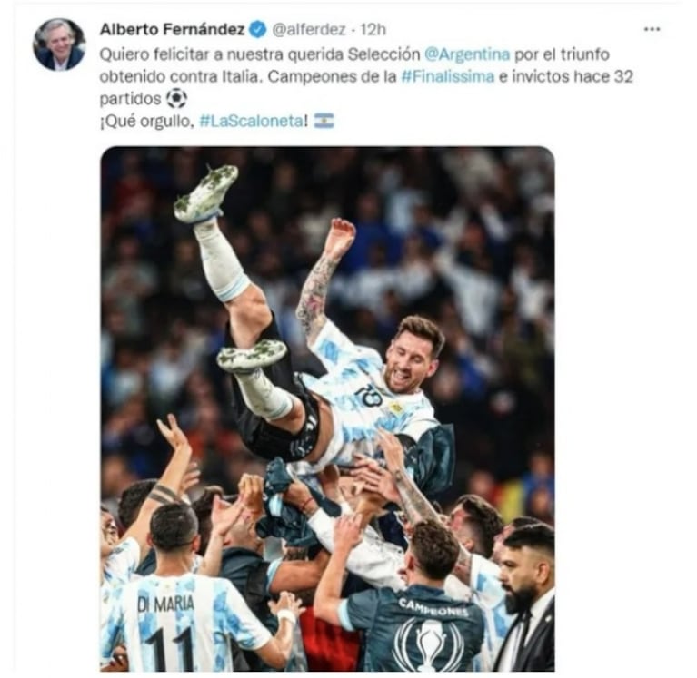 Cinthia Fernández le dedicó un fuerte tweet a Alberto Fernández: "Vaya a ocuparse del país en llamas"