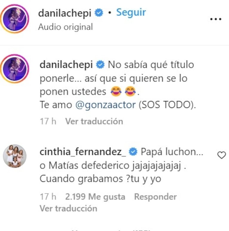 Cinthia Fernández le dio un filoso palito a Matías Defederico, en conflicto por la mantención de sus hijas