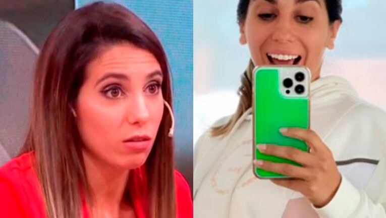 Cinthia Fernández mostró cómo las pulgas le picaron la cola.