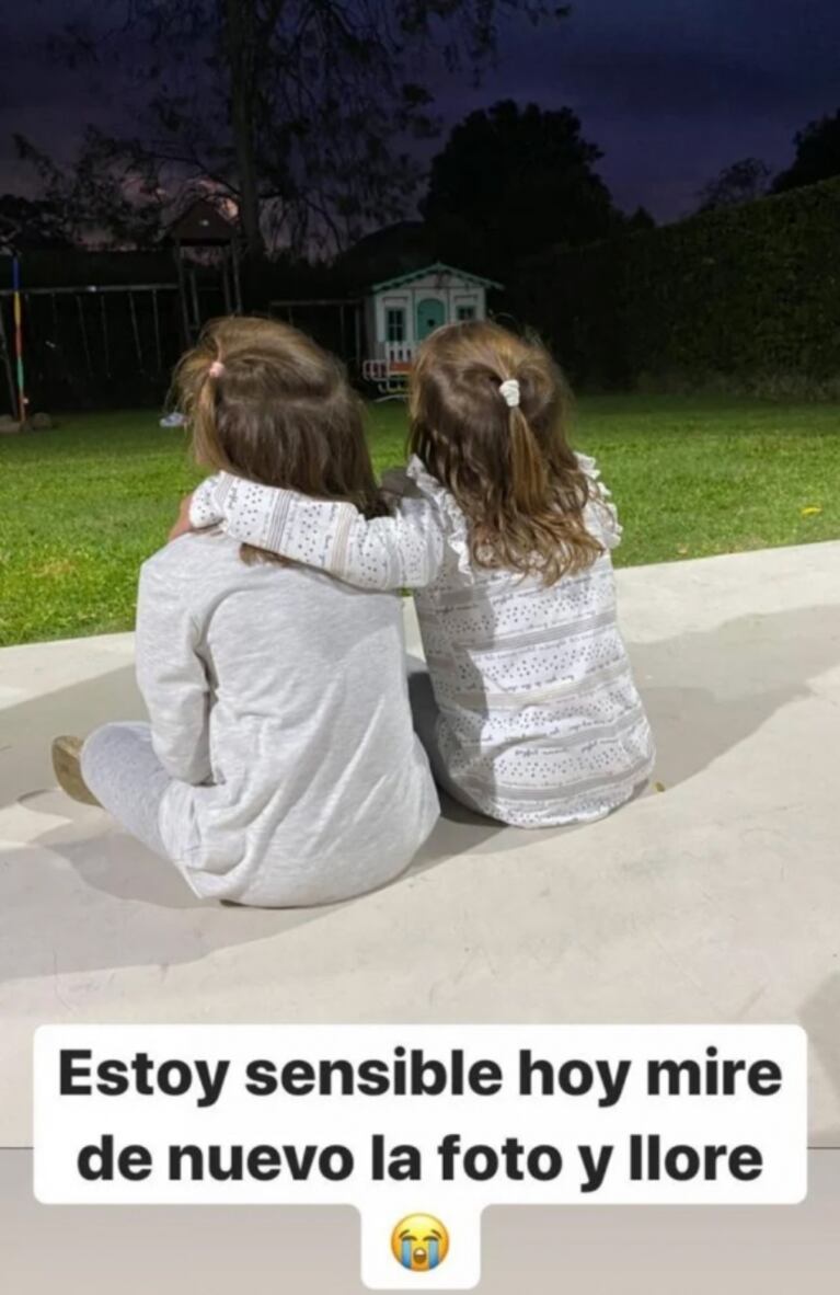 Cinthia Fernández mostró la imagen de sus hijas que la sensibilizó: "Miré la foto y lloré" 