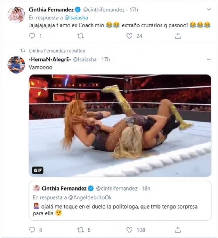 Cinthia Fernández, picante tras la cena de Martín Baclini con Luciana Salazar: "Tengo una sorpresa para ella"