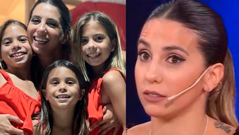 Cinthia Fernández se cansó de las tareas escolares de sus hijas.