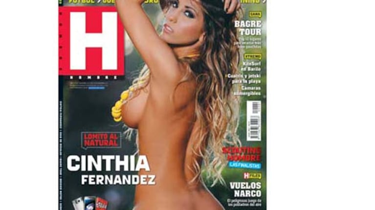 Cinthia Fernández será tapa de la revista Hombre