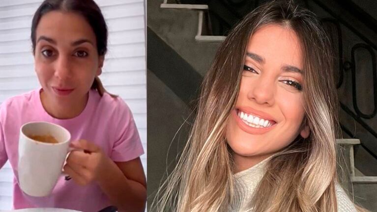 Cinthia Fernández sorprendió al mostrar su desayuno.