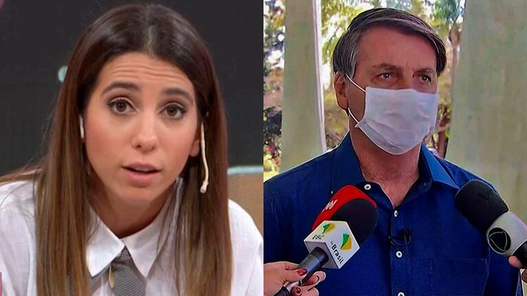 Cinthia Fernandez y Bolsonaro