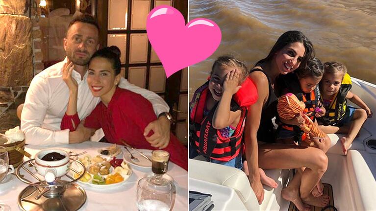 Cinthia Fernández y Martín Baclini, las fotos de su fin de semana romántico y en familia