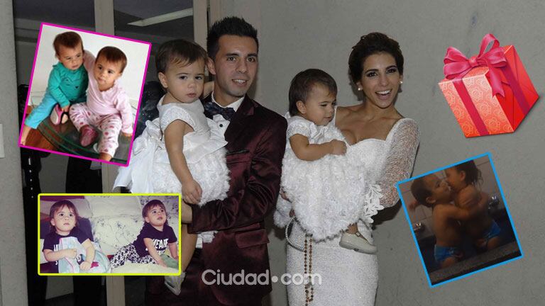 Cinthia Fernández y Matías Defederico, súper emocionados por el cumple de sus gemelas: “Sin ustedes no vivo”  