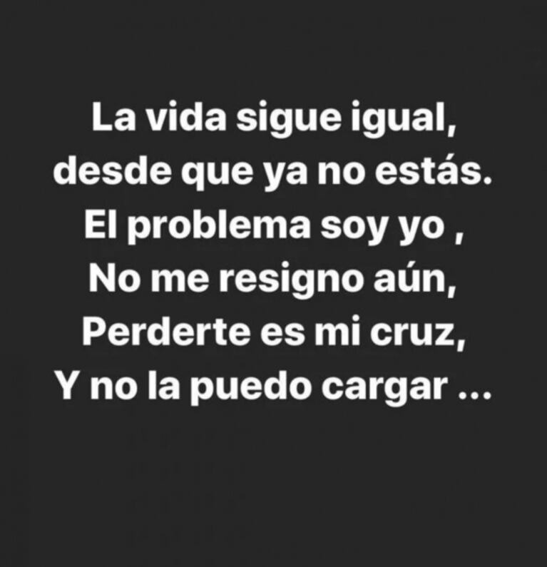 Cinthia Fernández y sus desgarradores mensajes por la separación de Martín Baclini: "No me resigno"