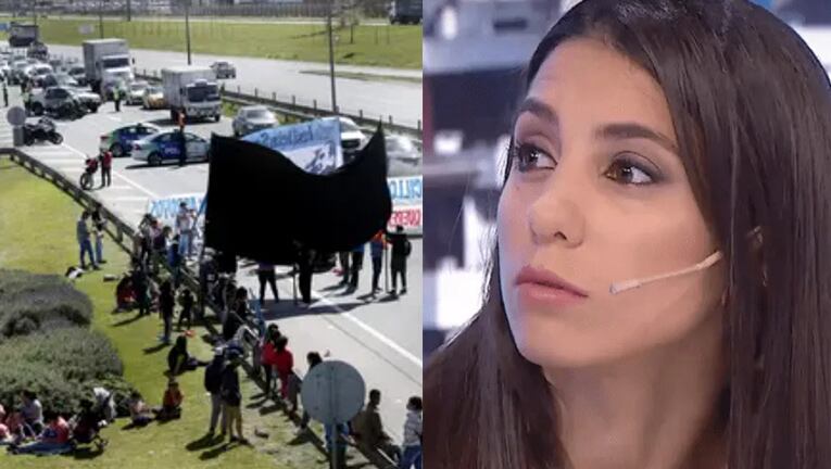 Cinthia se mostró en contra de los piquetes y los manifestantes.