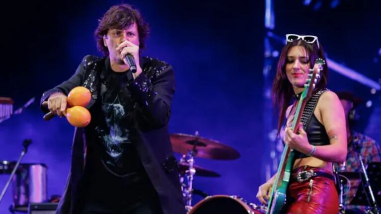 Ciro y Luli Bass mostraron su amor en el recital de Ciro y los Persas: la foto | Créditos: Instagram @lulibass