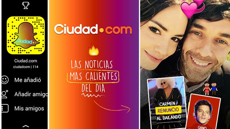 Ciudad.com innova en Snapchat: de qué se trata la app y los contenidos que no te podés perder