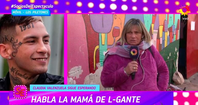Claudia Valenzuela, madre de L-Gante