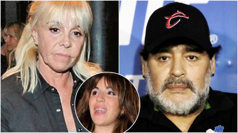 Claudia Villafañe, furiosa con Maradona, defendió a Gianinna: Tenés huevos para subir un video hablando de nuestra hija