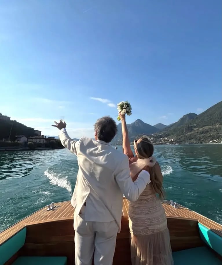 Claudio Rígoli se casó en secreto a los 66 años: las románticas fotos de la boda en Italia. Crédito: Instagram