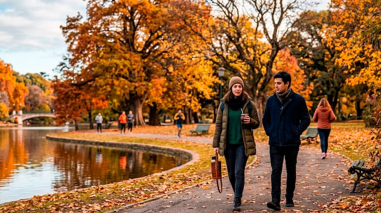 Clima en Buenos Aires hoy lunes 27 de abril (foto creada con IA)