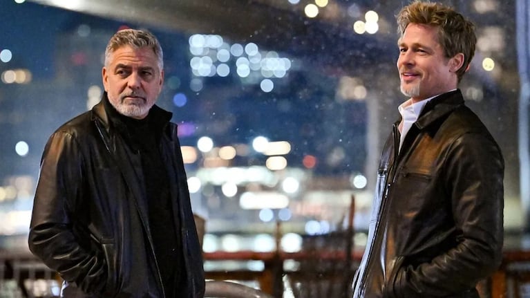 Clooney y Pitt vuelven a compartir pantalla en Wolf, el éxito de Apple TV.