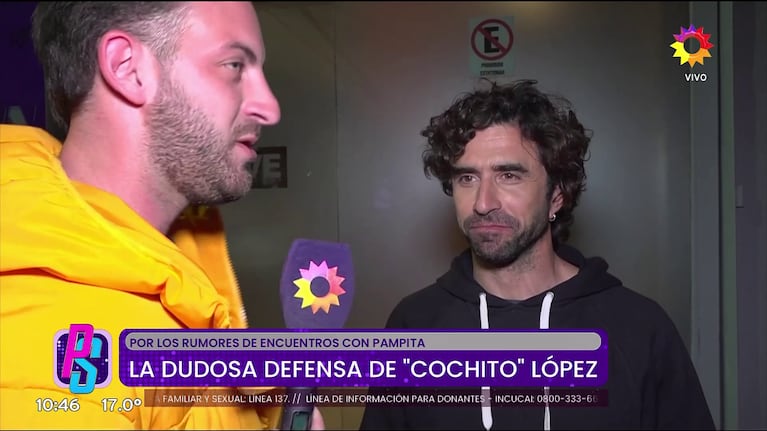 Cochito López habló de Pampita (Foto: captura de eltrece).