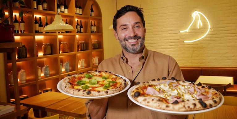 Coco Carreño abrió Felice, su nueva pizzería en Las Cañitas. Crédito: Gentileza Clarín