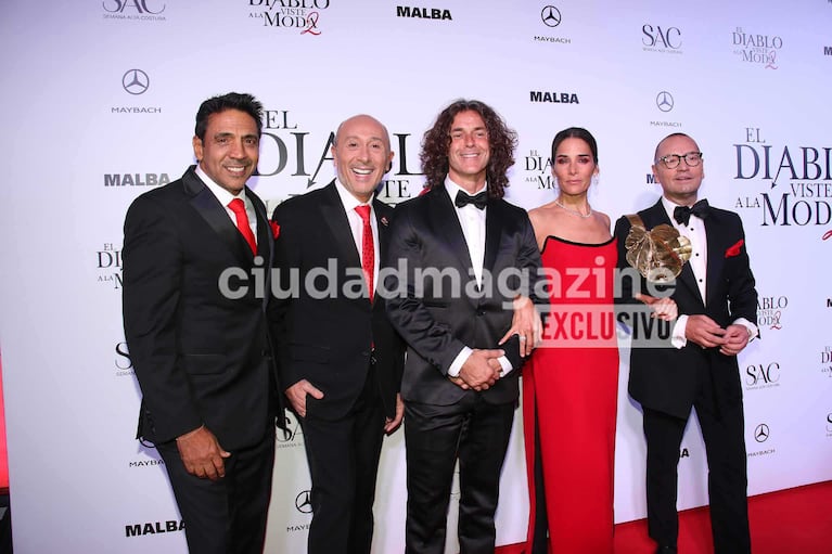 Coco Fernández, Claudio Cosano, Mariano Martínez, Juana Viale y Fabián Medina Flores (Foto: Movilpress)