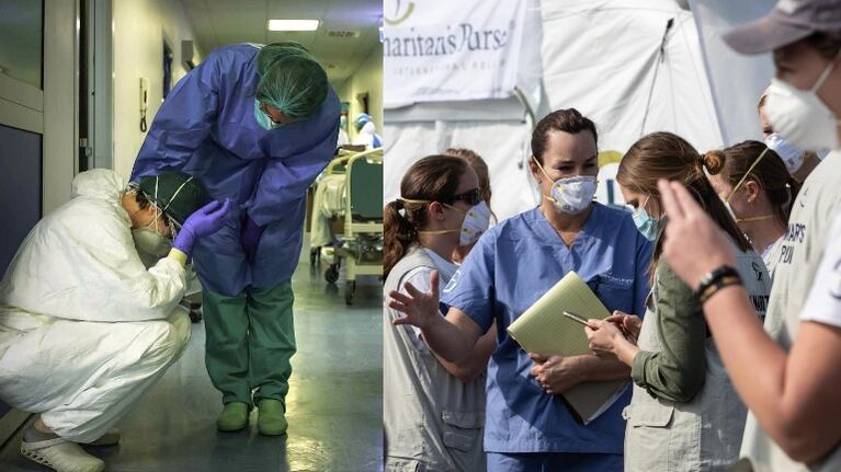 Colapsadas por la situación, dos enfermeras se suicidaron en Italia.
