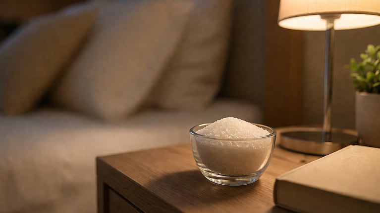 Colocar azúcar en la mesita de luz, truco casero