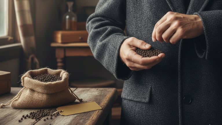 Colocar pimienta negra en los bolsillos de los abrigos ayuda a prevenir las polillas. Foto: Gemini