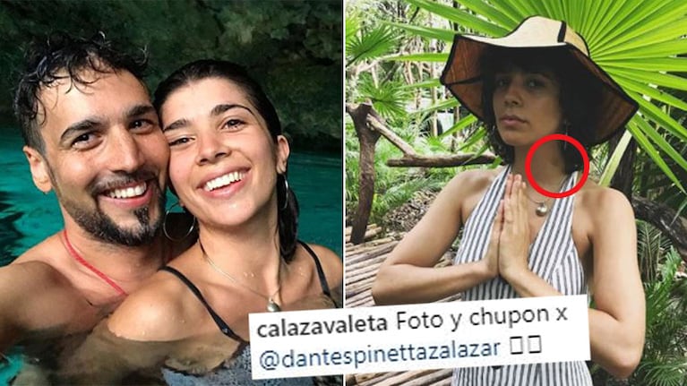 ¡Como adolescentes! Las apasionadas vacaciones en Tulum de Spinetta y su joven novia.