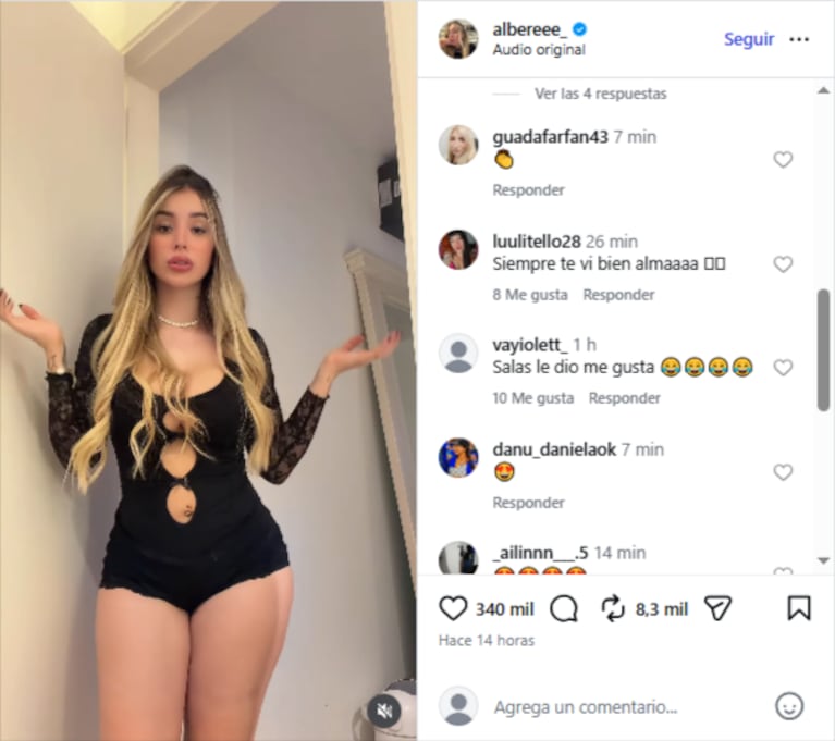 Como era de esperarse, el clip sumó millones de reproducciones en cuestión de minutos y recolectó miles de comentarios de todo tipo.