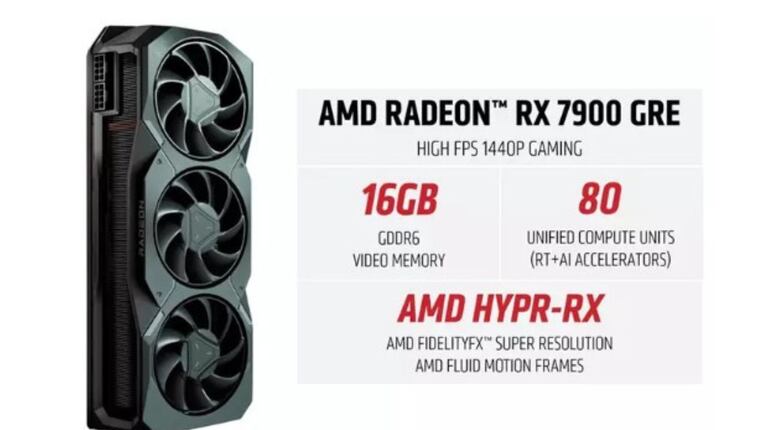 Cómo es la nueva tarjeta gráfica AMD Radeon RX 7900 GRE
