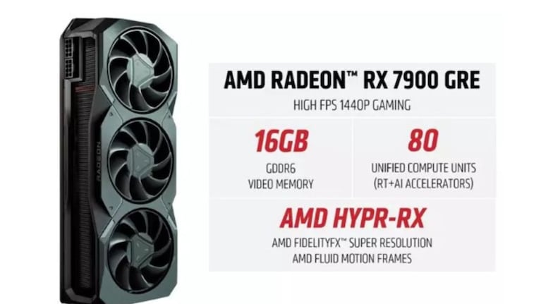 Cómo es la nueva tarjeta gráfica AMD Radeon RX 7900 GRE