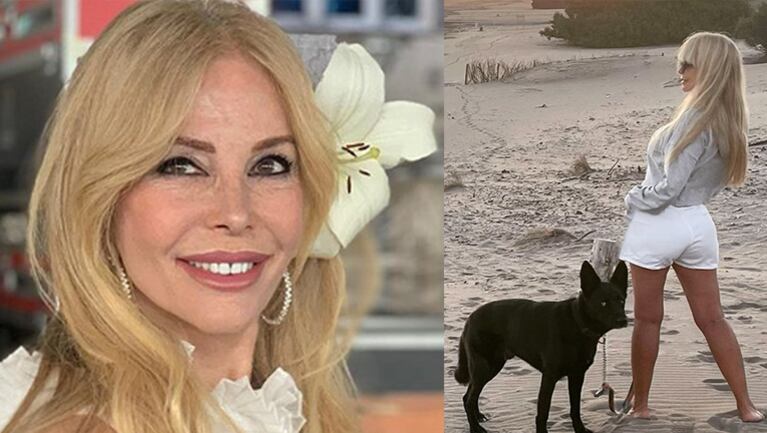 ¿Cómo hace Graciela para marcar sus piernas en la playa?