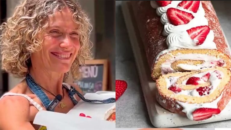 Cómo hacer un pionono de pistacho y frutilla: la receta innovadora de Maru Botana para estas Fiestas 