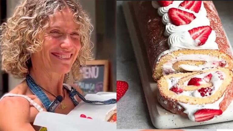 Cómo hacer un pionono de pistacho y frutilla: la receta innovadora de Maru Botana para estas Fiestas