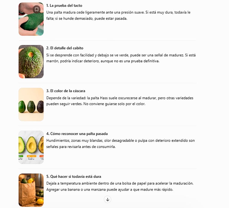 Cómo saber si una palta está lista para comer: el truco para no abrirla antes de tiempo (imagen creada con IA)