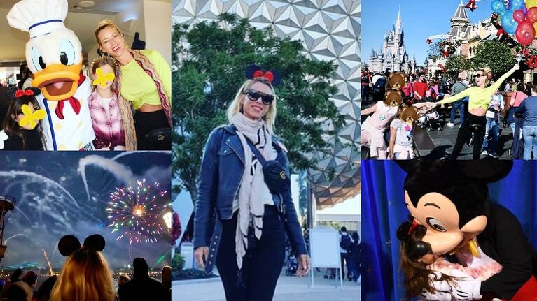 Como una niña más, así vivió Nicole sus vacaciones con sus hijas en Disney.