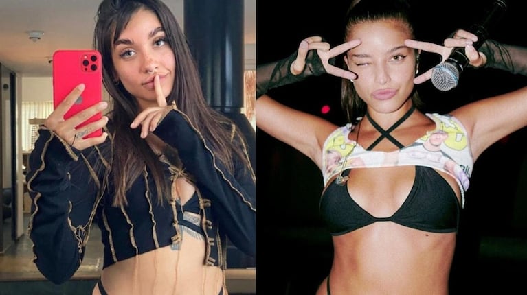 Con su impronta urbana y trapera, María Becerra y Emilia Mernes imponen la tanga a la vista. (Foto: Instagram/@mariabecerra y @emiliamernes)