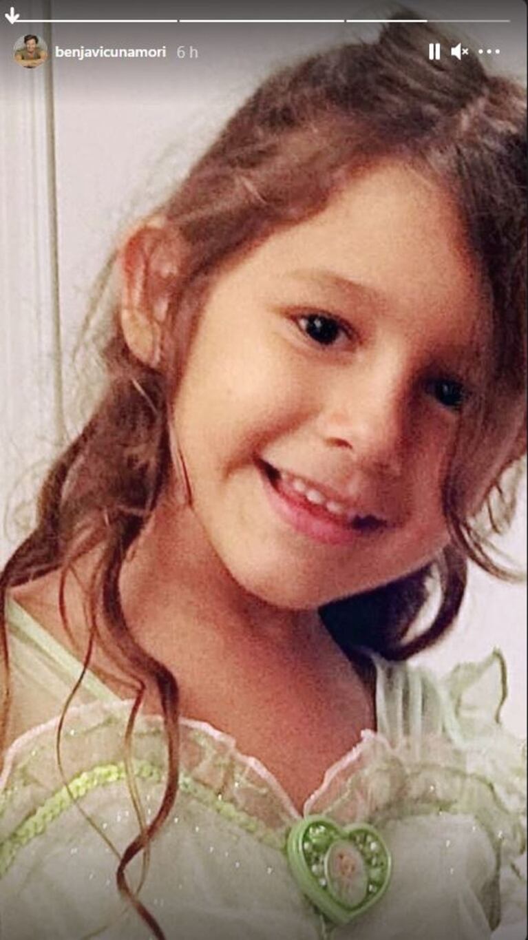 Con una dulce foto, Benjamín Vicuña recordó a su hija Blanca