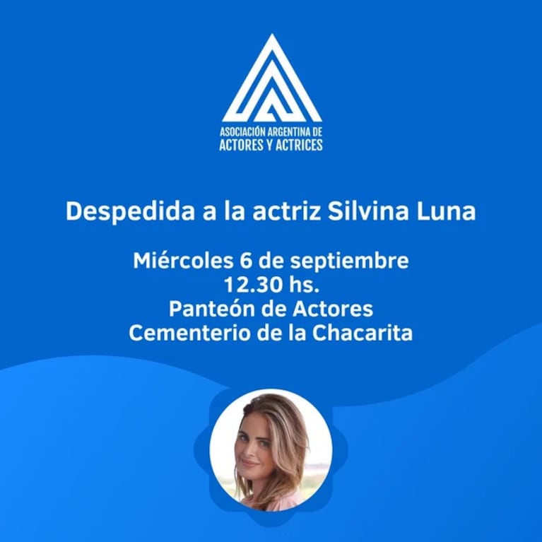 Confirmaron cuándo y dónde será la despedida de Silvina Luna, tras la autopsia