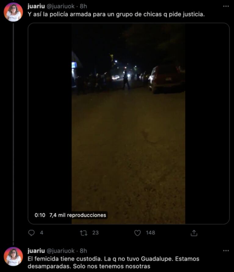 Conmocionante relato de Juariu sobre el femicidio en Villa La Angostura, en medio de sus vacaciones: "Estamos desamparadas"