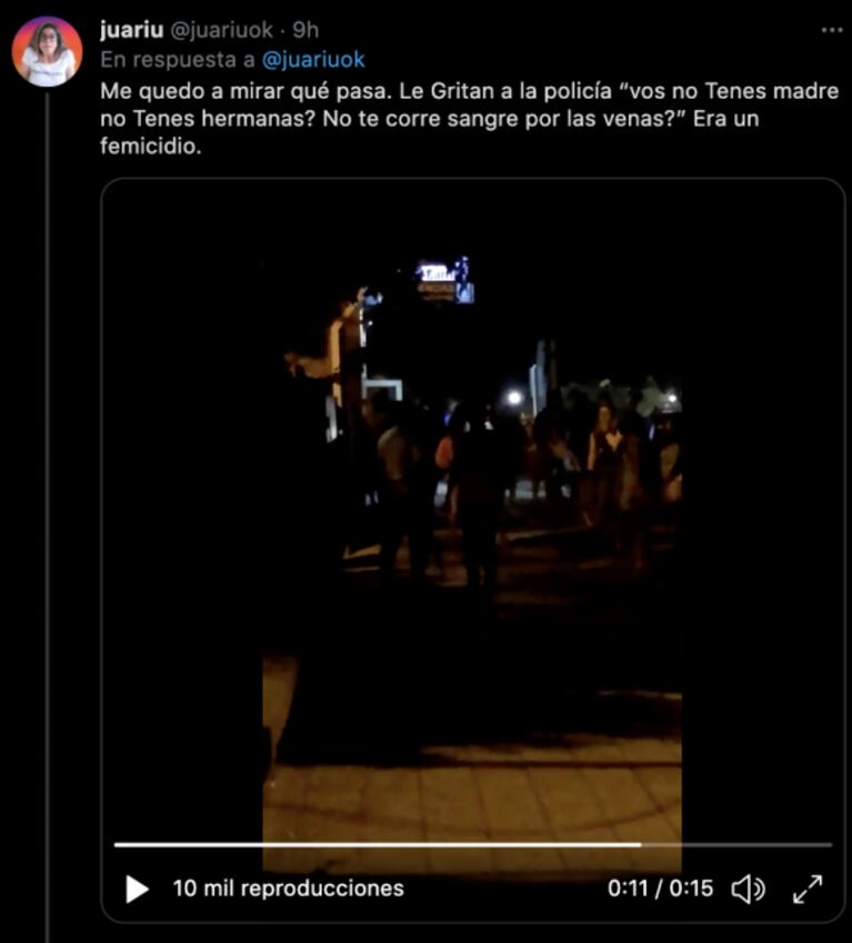 Conmocionante relato de Juariu sobre el femicidio en Villa La Angostura, en medio de sus vacaciones: "Estamos desamparadas"