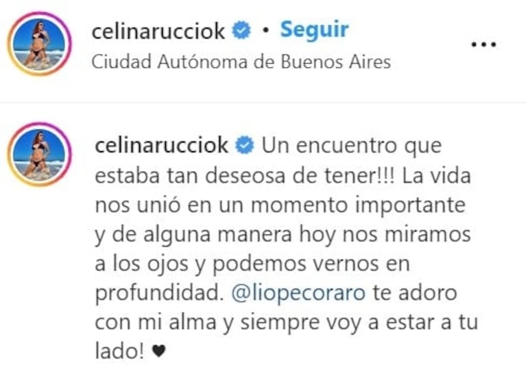 Conmovedor encuentro entre Celina Rucci y Lío Pecoraro: ambos vienen de superar la leucemia