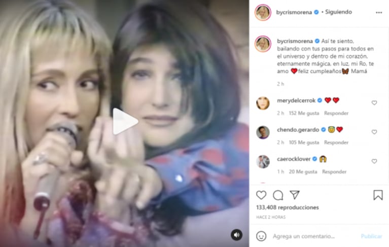 Conmovedor mensaje de Cris Morena a Romina Yan en el día que cumpliría años: "Eternamente mágica"