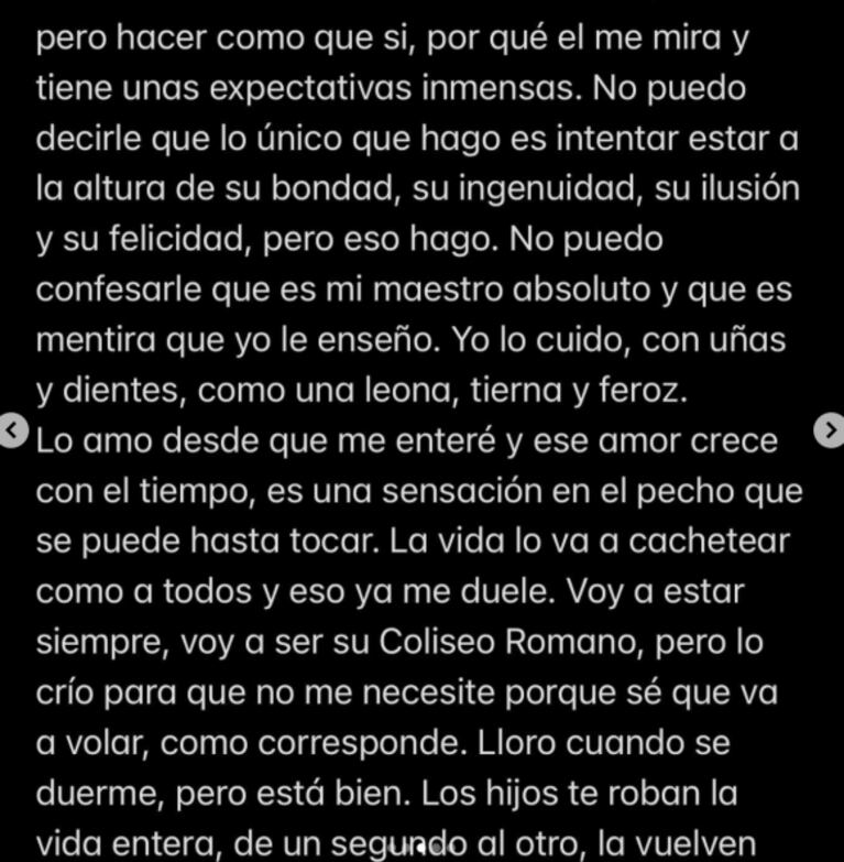 Conmovedor posteo de Jimena Barón al recordar el nacimiento de su hijo: "Me angustia sentir que fue ayer, pero no"