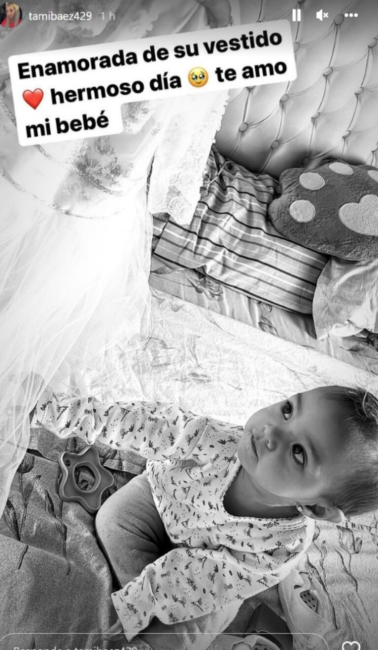 Conmovedores posteos de L-Gante y Tamara Báez por el cumpleaños de su hija Jamaica en medio de rumores de separación 