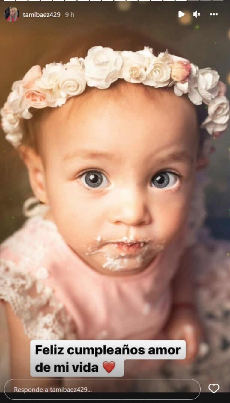 Conmovedores posteos de L-Gante y Tamara Báez por el cumpleaños de su hija Jamaica en medio de rumores de separación 
