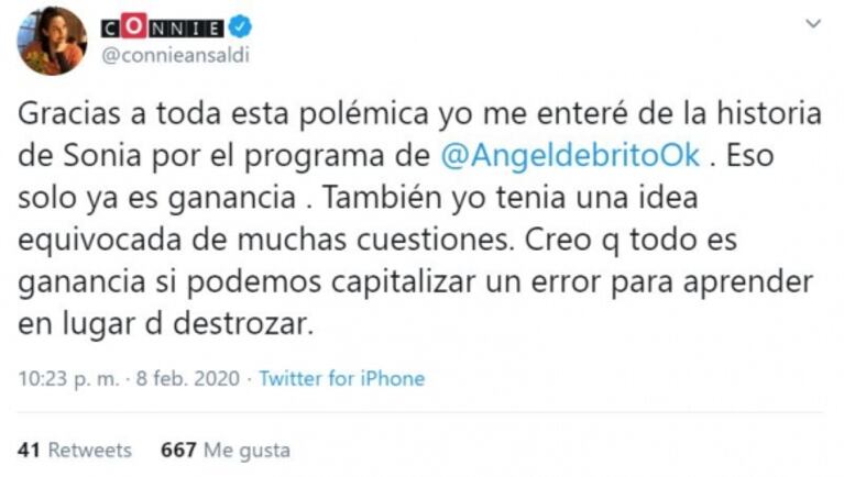 Connie Ansaldi apoyó a Jimena Barón en medio de la polémica y su quiebre emocional: "Yo la banco"