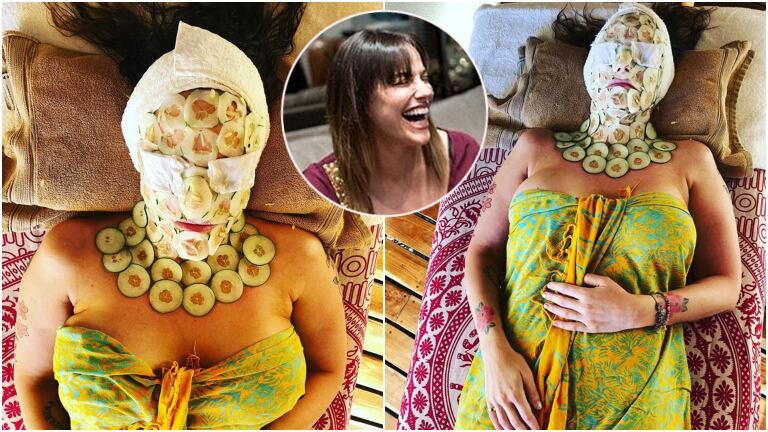 Connie Ansaldi y su divertida foto haciéndose un tratamiento facial en Costa Rica: ¿Es una momia egipcia?